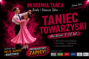 Home plakat taniec towarzyski dzieci